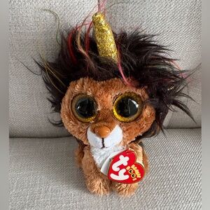 Beanie babies birthday lion new with tags. Name Ramsey